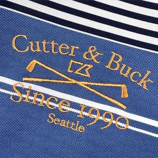 ☆美品☆ CUTTER&BUCK カッターアンドバック ポロシャツ ボーダー 4