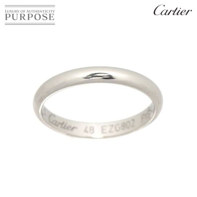 Cartier(カルティエ)のカルティエ Cartier 1895 クラシック バンド #48 リング 幅2.5mm Pt プラチナ 指輪 VLP 90181911 レディースのアクセサリー(リング(指輪))の商品写真