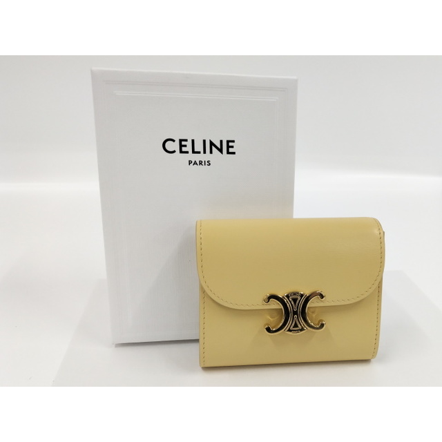 celine - CELINE 三つ折り財布 トリオンフ スモール フラップ ...