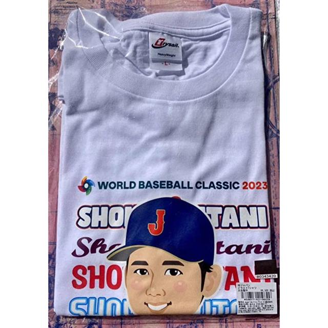 WBC 侍ジャパン 2023 イラスト Tシャツ 16 大谷翔平 オフィシャル 適切