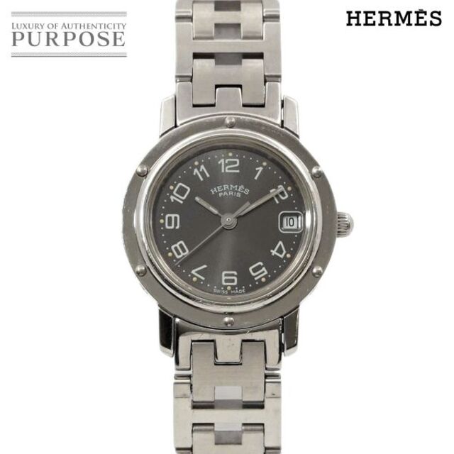 最高 Hermes 90185676 VLP Clipper ウォッチ クォーツ 文字盤 グレー