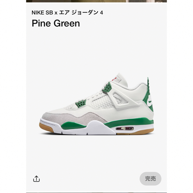 NIKE SB Air Jordan4 エアジョーダン4 パイングリーン27.5adidasアディダス