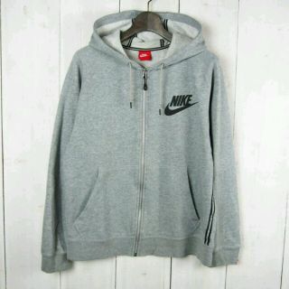 ナイキ(NIKE)のナイキ*NIKE*ジップアップ*スウェットパーカー(M)グレー*灰(パーカー)