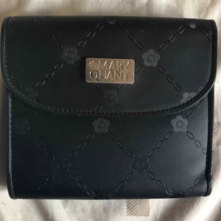 マリークワント(MARY QUANT)のマリークワント ２つ折り財布　ブラック　ディジー　ロゴ(財布)