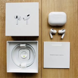 アップル(Apple)のAPPLE AirPods Pro ノイズキャンセリング付完全ワイヤレスイヤホン(ヘッドフォン/イヤフォン)