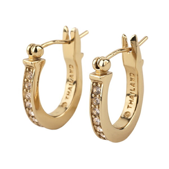 約18cm本体重量新品 コーチ COACH ピアス HUGGIES EARRINGS ゴールド