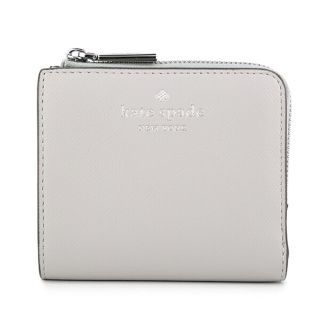 ケイトスペードニューヨーク(kate spade new york)の新品 ケイトスペード kate spade 2つ折り財布 SMALL L ZIP BIFOLD WALLET プラチナグレー(財布)