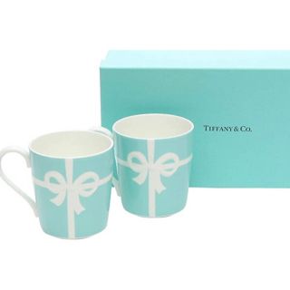 ティファニー(Tiffany & Co.)のティファニー TIFFANY&Co マグカップ ブルー リボン(グラス/カップ)