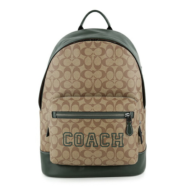 coach コーチ　グリーン　シグネチャー　リュック