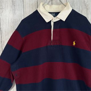 ポロラルフローレン(POLO RALPH LAUREN)のRalph Lauren ラガーシャツ L 刺繍ロゴ ワンポイントロゴ 90s(ポロシャツ)