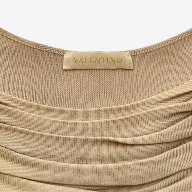 VALENTINO(ヴァレンティノ)のVALENTINO ヴァレンティノ ティアード ノースリーブ トップス レディースのトップス(カットソー(半袖/袖なし))の商品写真