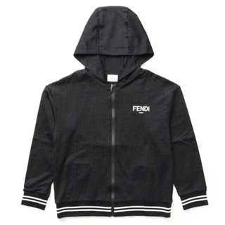 フェンディ(FENDI)のフェンディ FENDI 【大人もOK】キッズ ジップアップ フーディ パーカー FFロゴ ジップジャケット ブラック JUH050 AMH0 F0GME(ジャケット/上着)