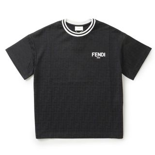 フェンディ(FENDI)のフェンディ FENDI 【大人もOK】キッズ Tシャツ FFロゴ スウェットシャツ ブラック 2023年春夏新作 JUI136 AMH0 F0GME(Tシャツ/カットソー)