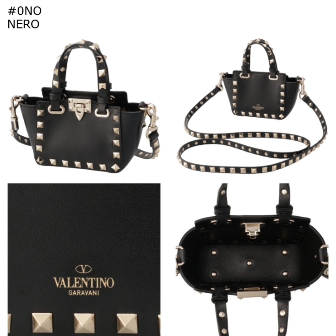 valentino garavani(ヴァレンティノガラヴァーニ)のヴァレンティノ・ガラヴァーニ VALENTINO GARAVANI ミニバッグ ロックスタッズ ROCKSTUD マイクロ ショルダー ポシェット 2W2P0Y28 BOL  レディースのバッグ(ハンドバッグ)の商品写真