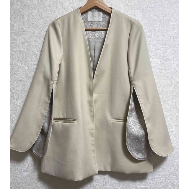 louren slit sleeve backjacquard jacket オリジナル 37%割引 www
