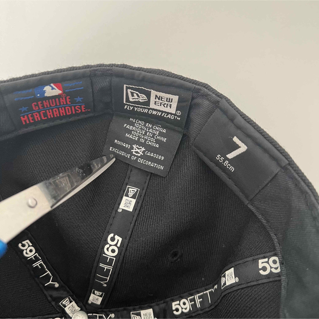 NEW ERA(ニューエラー)の【美品】NEW ERA キャップ　59フィフティ　ブラック　NBA ユニセックス メンズの帽子(キャップ)の商品写真