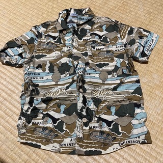 パプ(papp)のpapp 120センチ　開襟シャツ　綿100%(Tシャツ/カットソー)