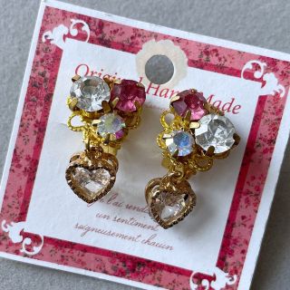 handmade♡キラキラビジューイヤリング03(イヤリング)