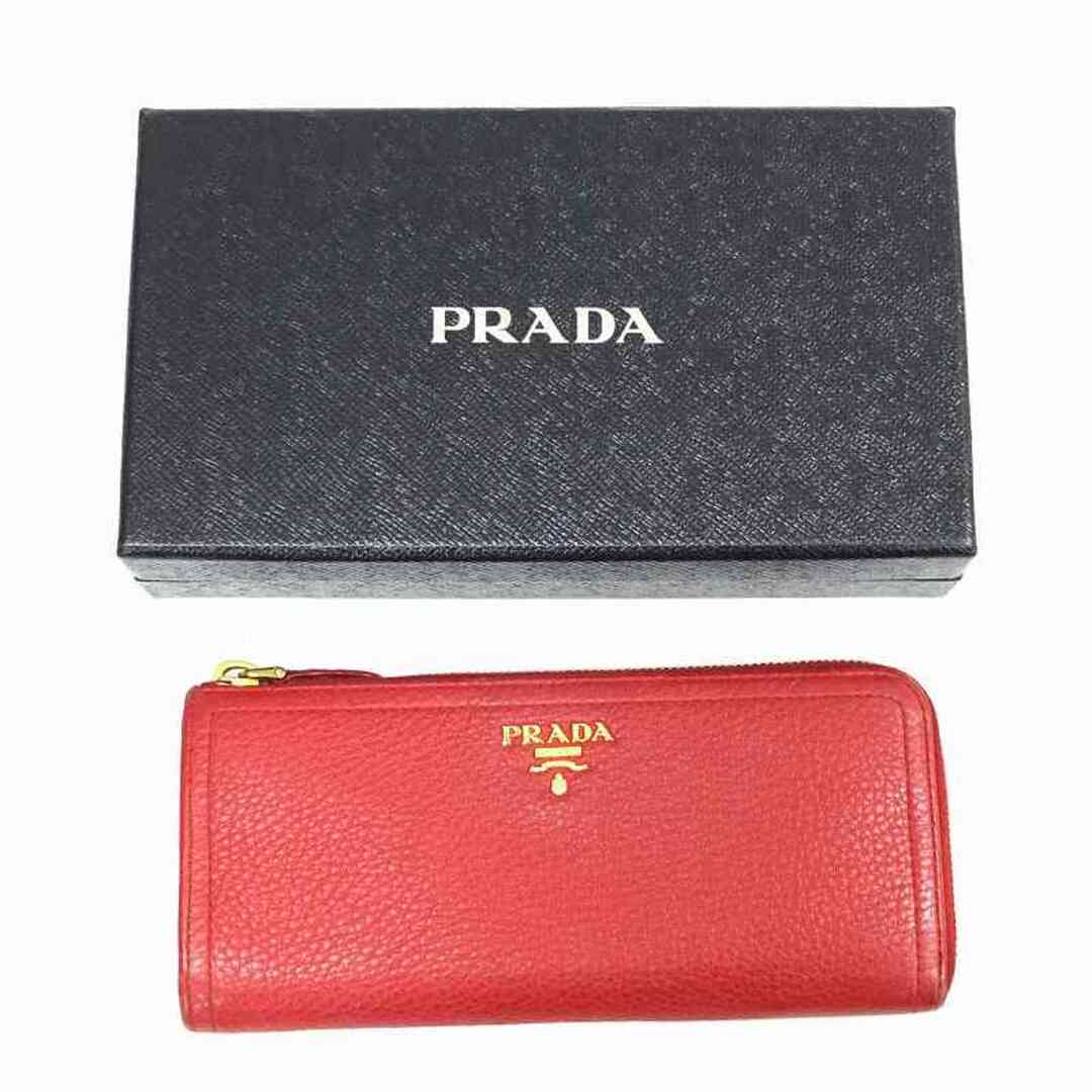 超美品PRADA プラダ 長財布 L字ファスナー　NERO