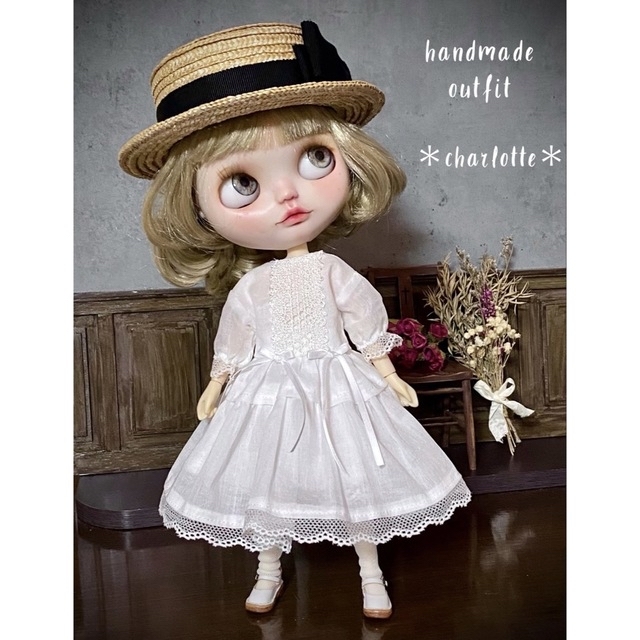 ブライスアウトフィット　ブライス洋服　ハンドメイド　＊charlotte＊ ハンドメイドのぬいぐるみ/人形(その他)の商品写真