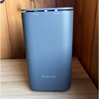 エヌティティドコモ(NTTdocomo)の中古 美品 docomo home 5G HR01 ダークグレー(PC周辺機器)