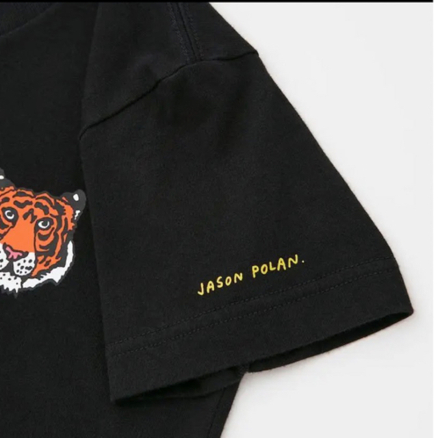UNIQLO(ユニクロ)のジェイソンポラン ユニクロ Tシャツ 160 黒 新品 レディースのトップス(Tシャツ(半袖/袖なし))の商品写真