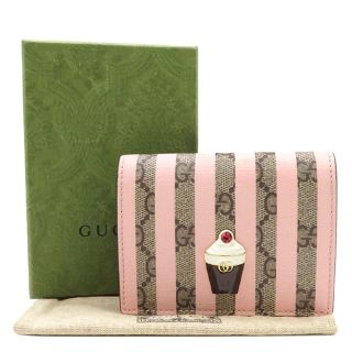 Gucci - グッチ 二つ折り財布 アイスクリーム付き カードケース