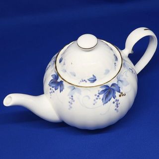 ニッコー(NIKKO)の美品 NIKKO ニッコー ぶどう柄 アンブロシア ティーポット ボーンチャイナ(食器)