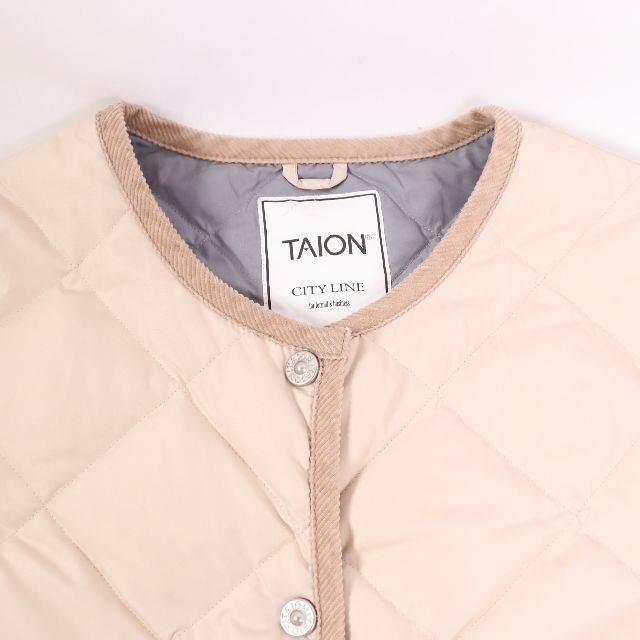 TAION(タイオン)のTAION　ひざ丈キルティングコート　レディース　USED　 レディースのジャケット/アウター(その他)の商品写真