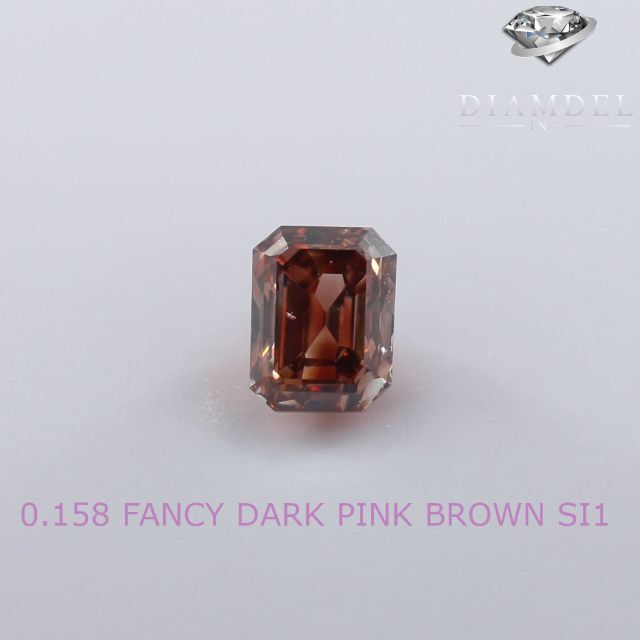 茶色ダイヤモンドルース/ F.D.PINK BROWN/ 0.168 ct.-