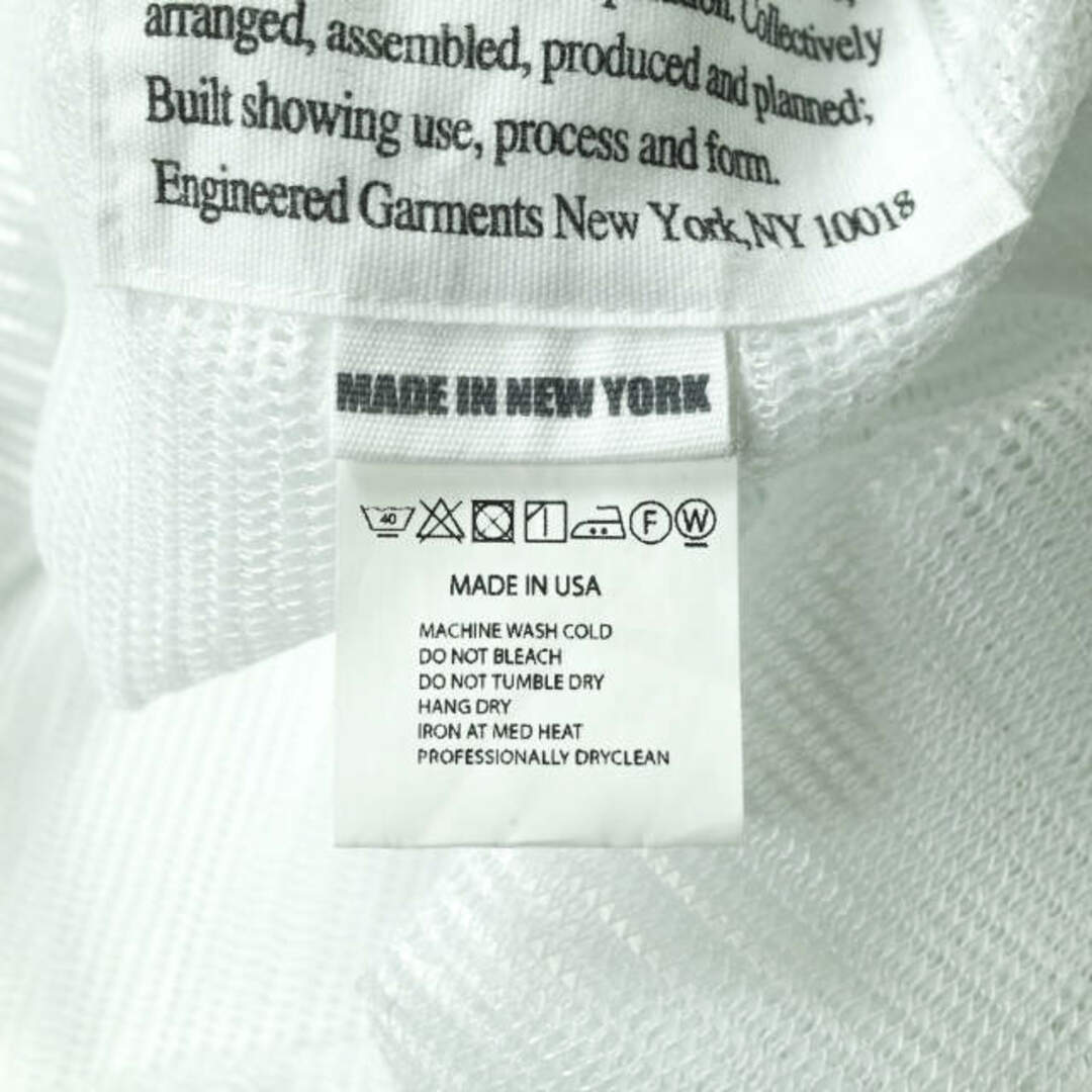 Engineered Garments エンジニアードガーメンツ 19SS アメリカ製 Wrap Dress - Daytona Mesh メッシュラップドレス 2 ホワイト ノースリーブ ワンピース トップス【Engineered Garments】約103cmサイズ備考