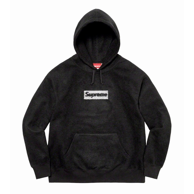 23ssシュプリーム Inside Out Box Logo Hooded 黒パーカー