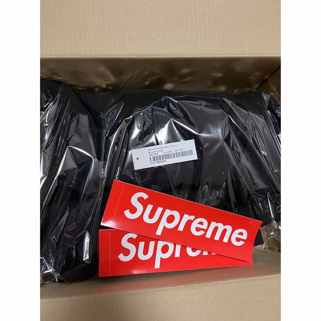 23ssシュプリーム Inside Out Box Logo Hooded 黒