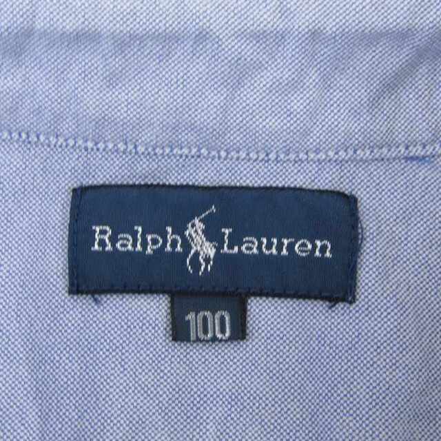 Ralph Lauren(ラルフローレン)のラルフローレン 長袖オックスフォードシャツ ボタンダウン キッズ 男の子用 100サイズ ライトブルー RALPH LAUREN キッズ/ベビー/マタニティのキッズ服女の子用(90cm~)(その他)の商品写真