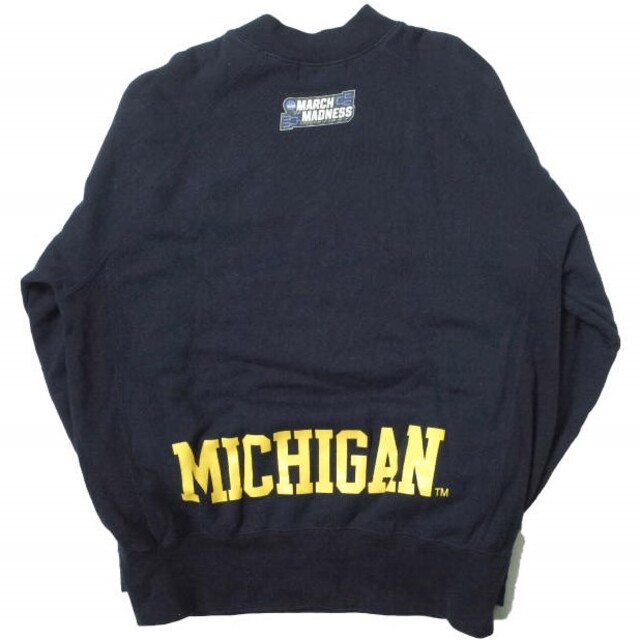 Winiche & Co. x NCAA x BEAMS JAPAN ウィニッチェアンドコー エヌシーエーエー ビームスジャパン 22SS 別注 College Print Sweat カレッジプリントスウェット M ダークネイビー トレーナー ハイネック プルオーバー ミシガン大学 トップス【Winiche & Co. × NCAA x BEAMS JAPAN】 1