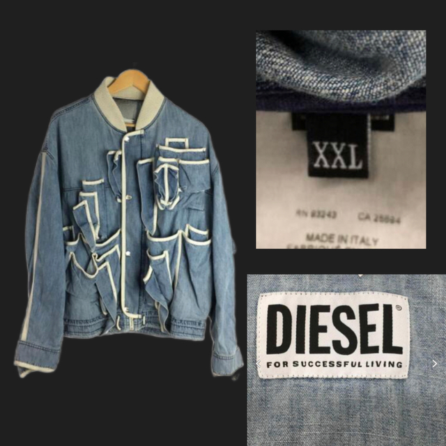 DIESEL(ディーゼル)の2022SS-FW DIESEL D-Schut-Fs デニムボンバージャケット メンズのジャケット/アウター(Gジャン/デニムジャケット)の商品写真