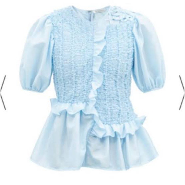 セシリーバンセン Carrie Top お花 ラッフル フリルトップ ブラウス 高