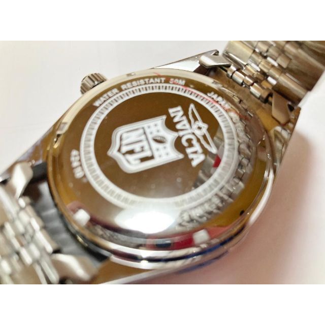 INVICTA(インビクタ)のNFL★ペイトリオッツ★シルバーブレス★Invicta メンズの時計(腕時計(アナログ))の商品写真