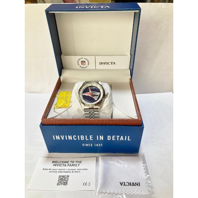 INVICTA(インビクタ)のNFL★ペイトリオッツ★シルバーブレス★Invicta メンズの時計(腕時計(アナログ))の商品写真