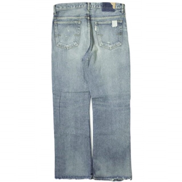 N.HOOLYWOOD x New Manual エヌハリウッド ミスターハリウッド ニューマニュアル 23SS 別注 日本製 DENIM PANTS 11.8oz ダメージ加工フレアデニムパンツ NH-NM-002 38 BLUE ジップフライ ジーンズ ベルベルジン