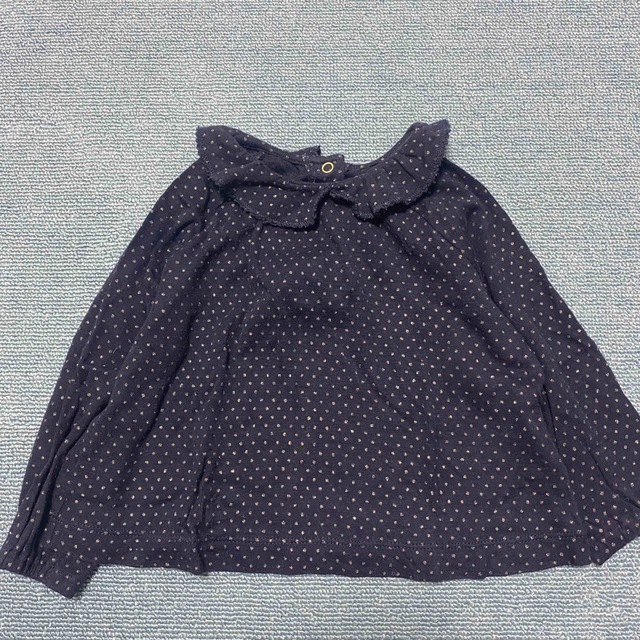 PETIT BATEAU(プチバトー)のプチバトー　ラメドット長袖トップス+ブルマ74  女の子 キッズ/ベビー/マタニティのベビー服(~85cm)(シャツ/カットソー)の商品写真