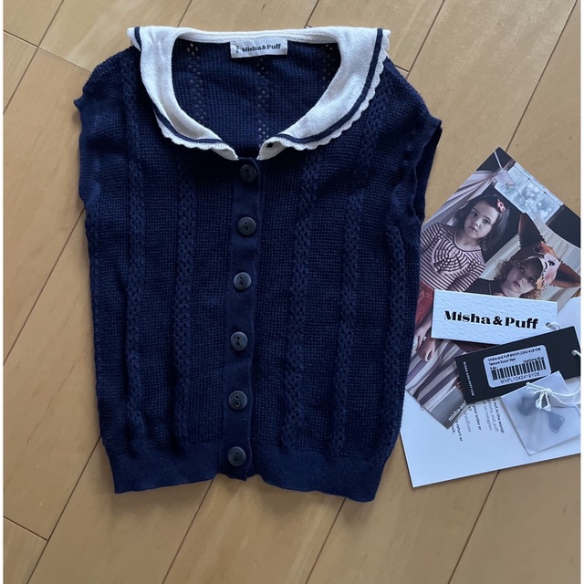 mishaMisha\u0026Puff  トップス　Blue smoke  8y  新品