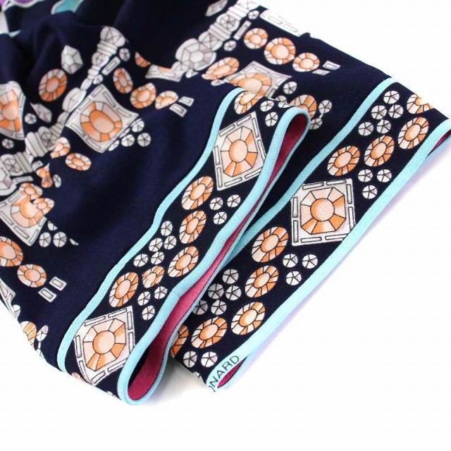 美品 レオナール とっても素敵 濃紺 L ジャケット-