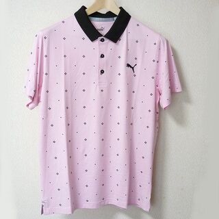 プーマ(PUMA)の定価9900円L★プーマーピンク 半袖ポロシャツ(ウエア)