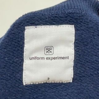 メンズuniform experiment パネル ワイド スウェット トレーナー