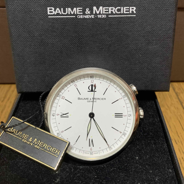 BAUME&MERCIER(ボームエメルシエ)のボーム&メルシ　置き時計　新品 インテリア/住まい/日用品のインテリア小物(置時計)の商品写真
