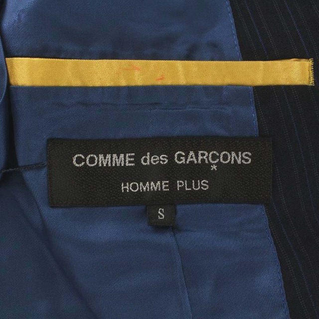 COMME des GARCONS HOMME PLUS(コムデギャルソンオムプリュス)のCOMME des GARCONS HOMME テーラードジャケット S 紺 メンズのジャケット/アウター(テーラードジャケット)の商品写真