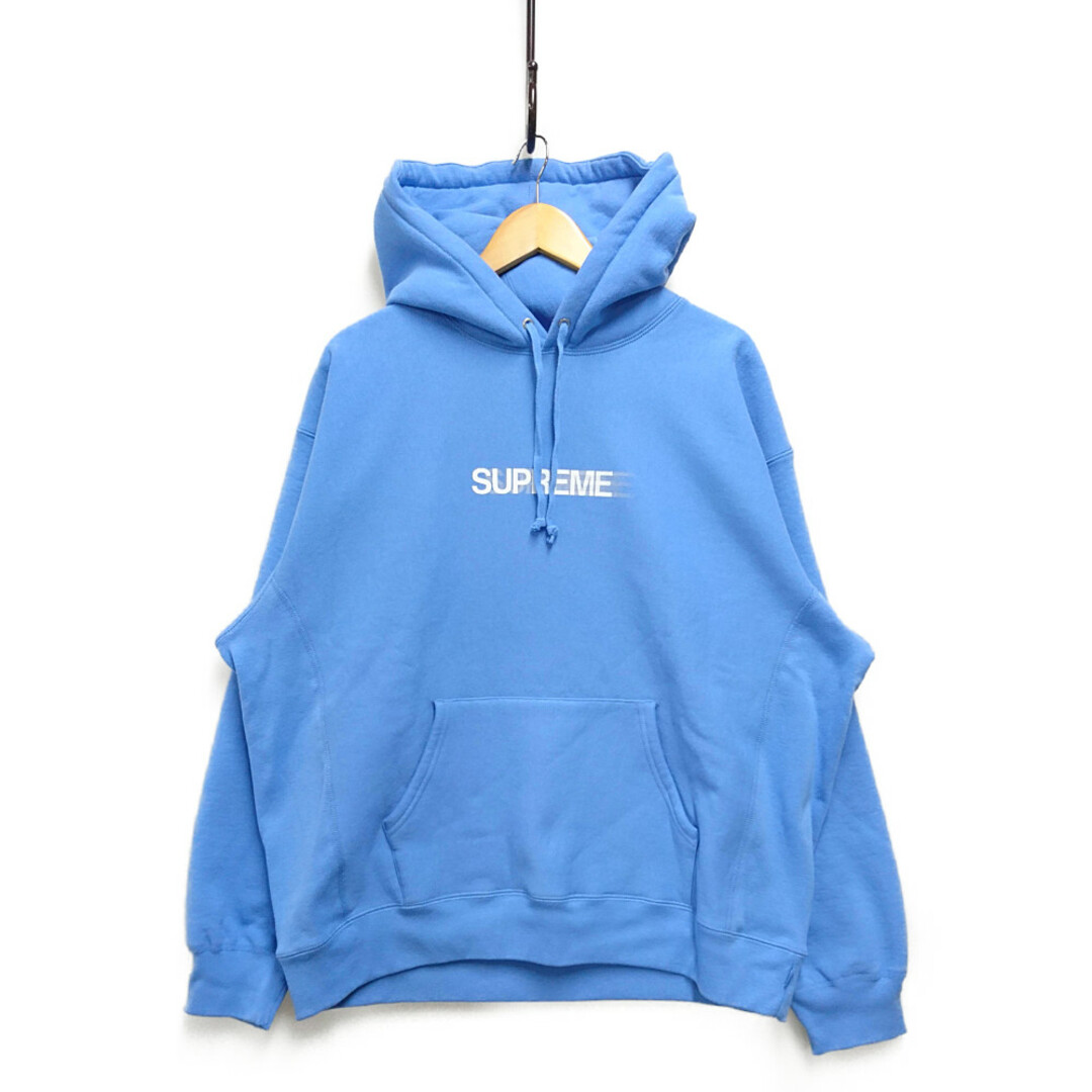 SUPREME シュプリーム 23SS Motion Logo Hooded Sweatshirt モーションロゴスウェット パーカー 青 サイズ  XL 正規品 / 30390 | フリマアプリ ラクマ