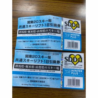 関東20スキー場共通スキーリフト1日引換券(スキー場)