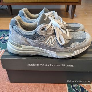 ニューバランス(New Balance)のニューバランス992グレー　USA製(スニーカー)